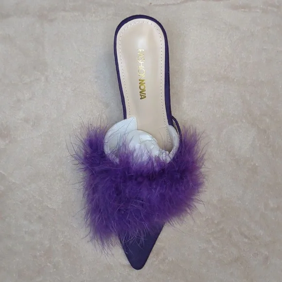 👣MELANTHA🩵 Feather Mules - Picture 10 of 16